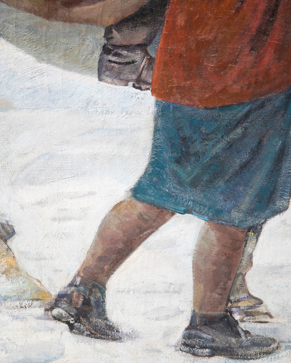 Departure of the Soldiers or The Kiss, Oil Painting, 1979