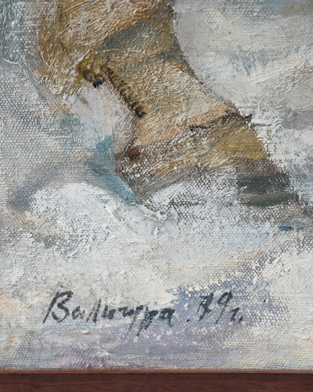 Departure of the Soldiers or The Kiss, Oil Painting, 1979