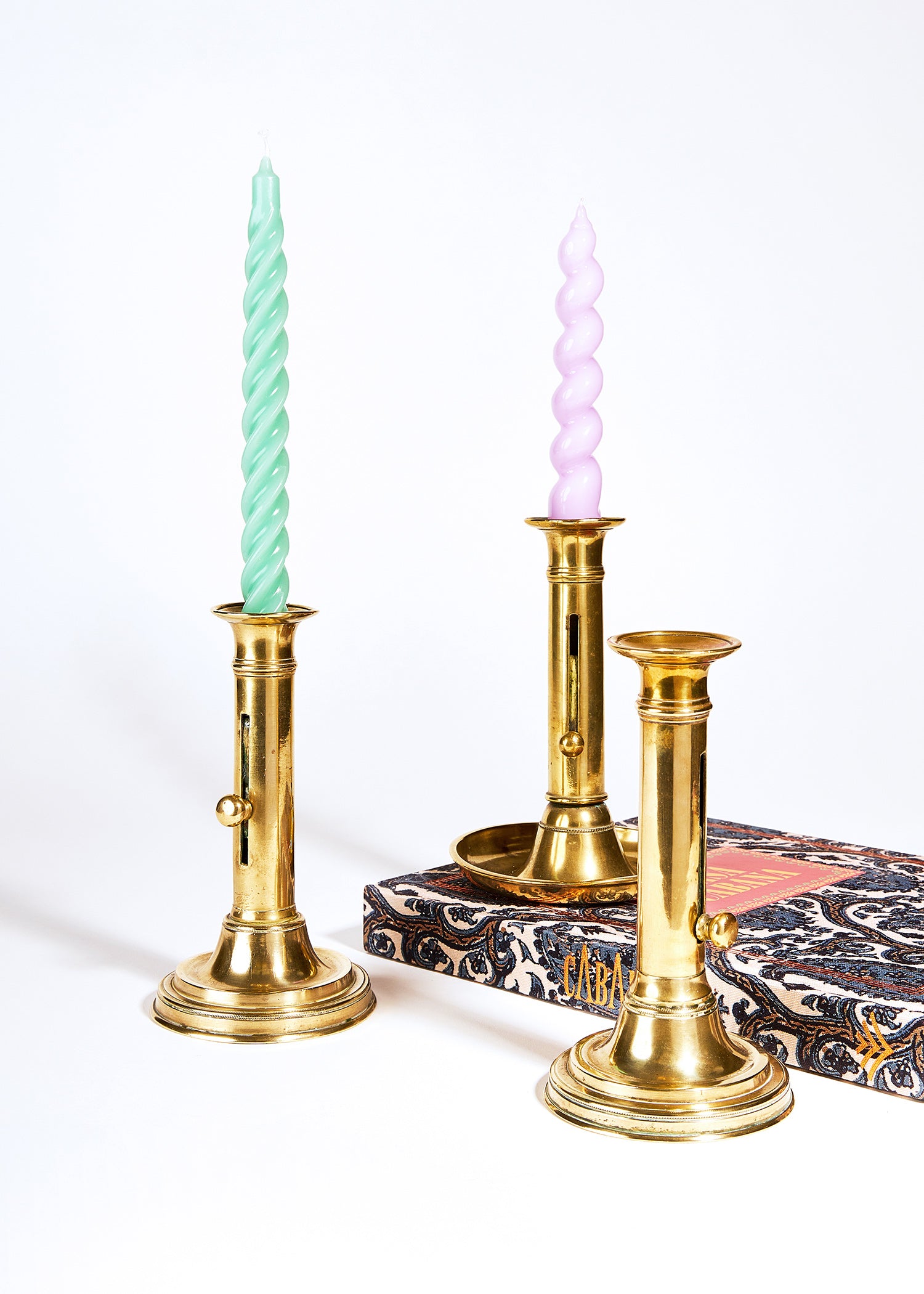 Antique Brass Candle Holders