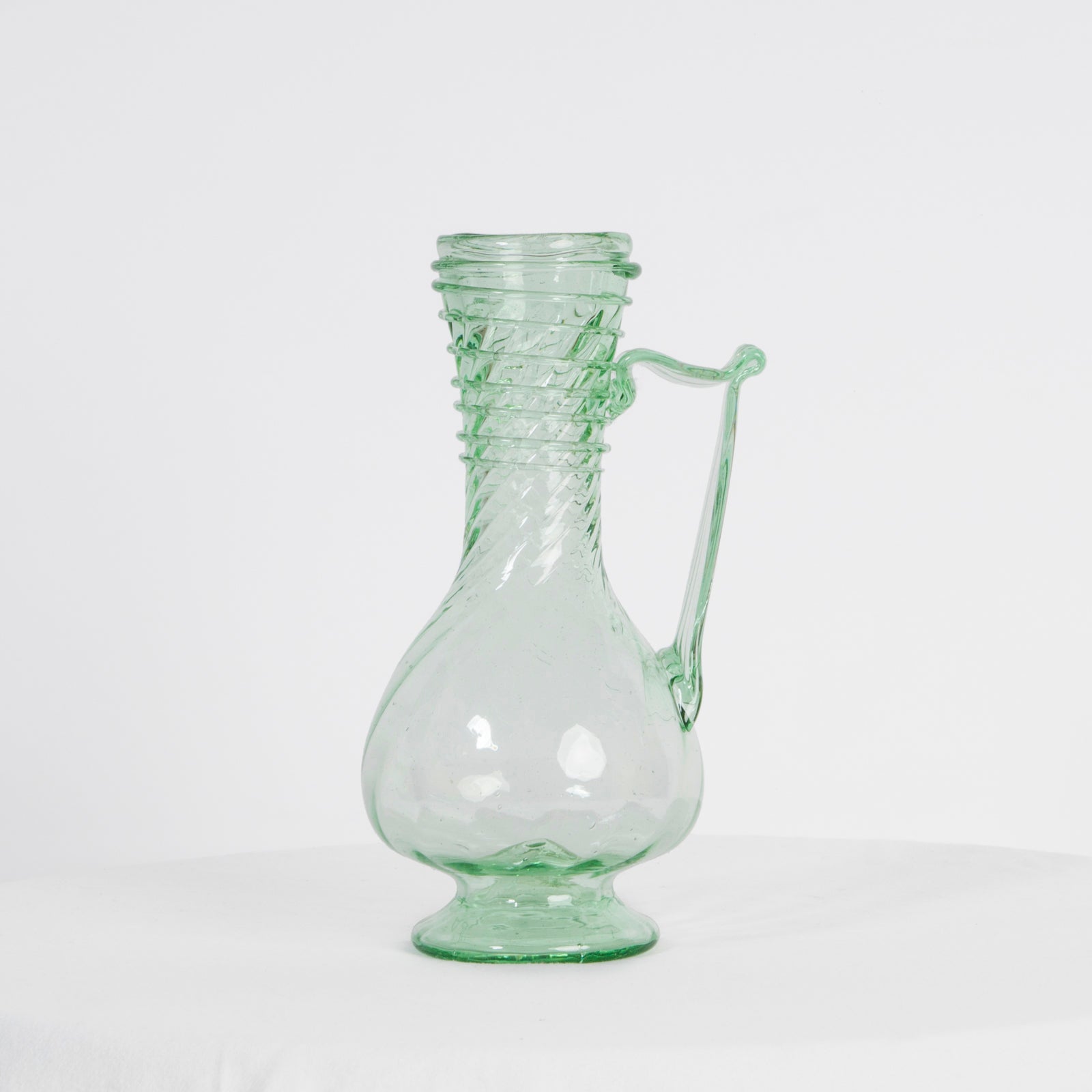 Green Roman Glass Decanter