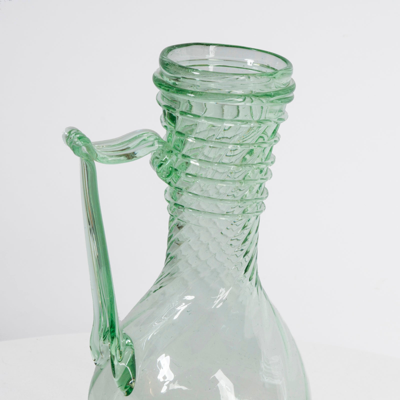 Green Roman Glass Decanter