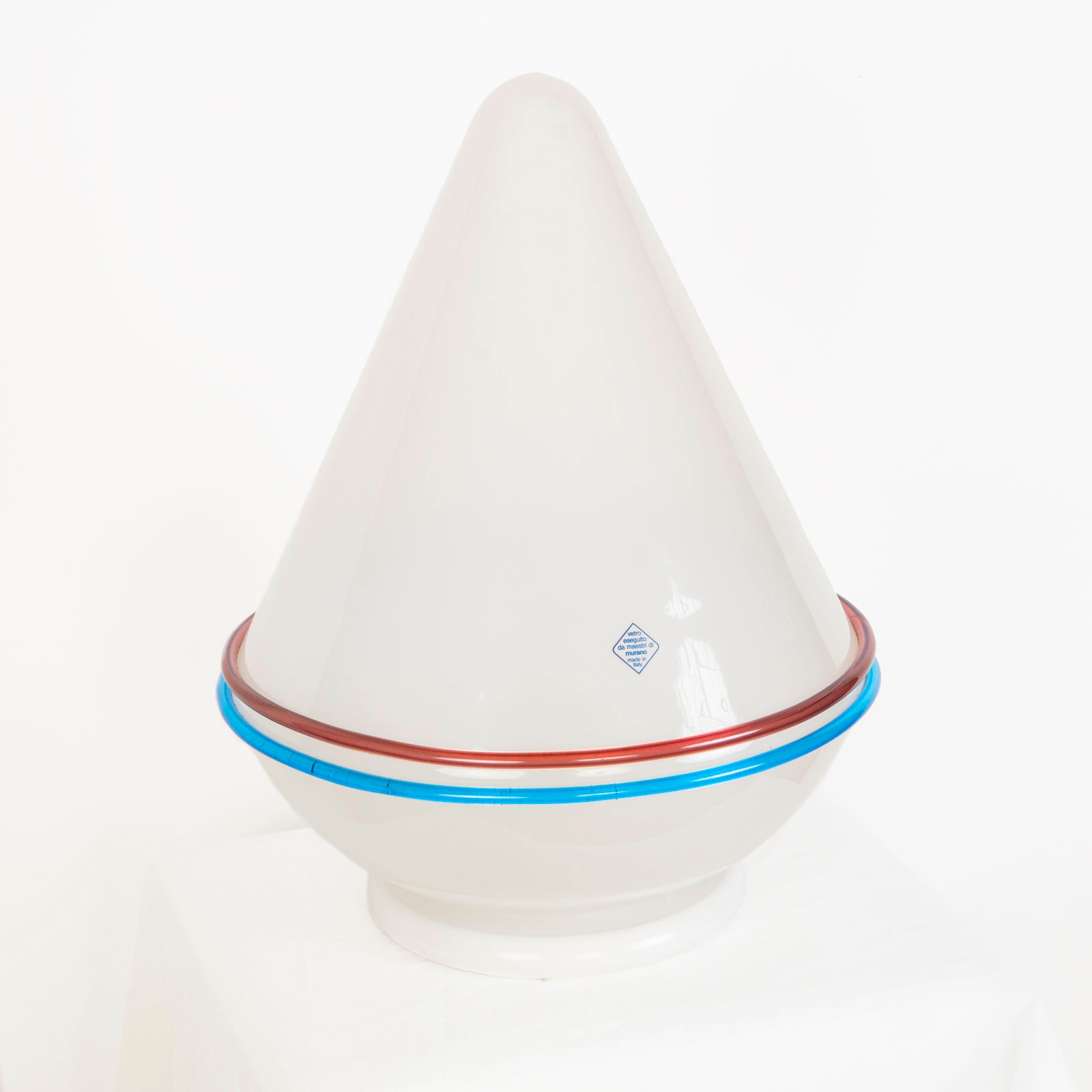 1970's Murano Glass Cone Lamp