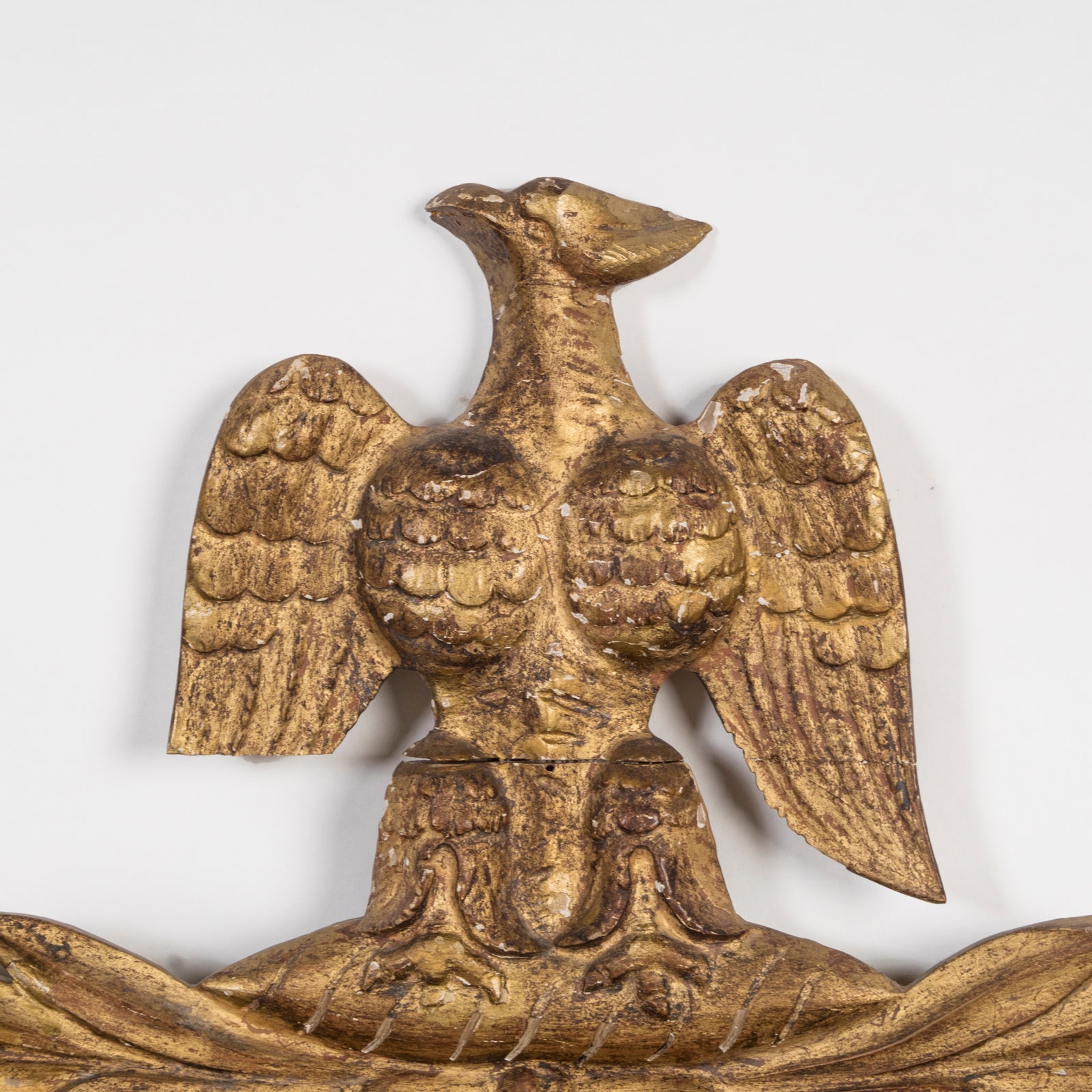 19th C Golden Eagle Crest Mirror