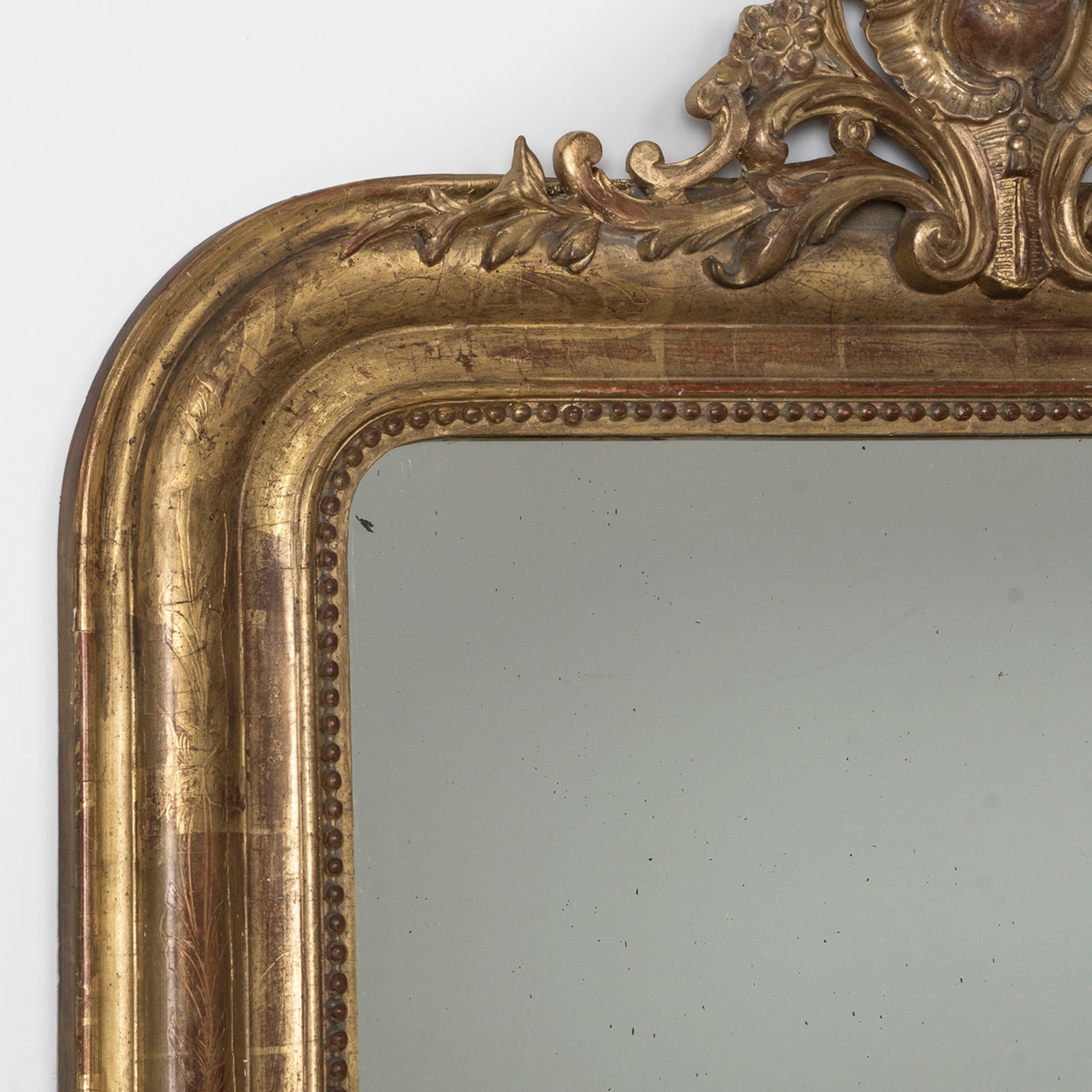 19th C Louis Philippe Mirror with Small Heart Crest