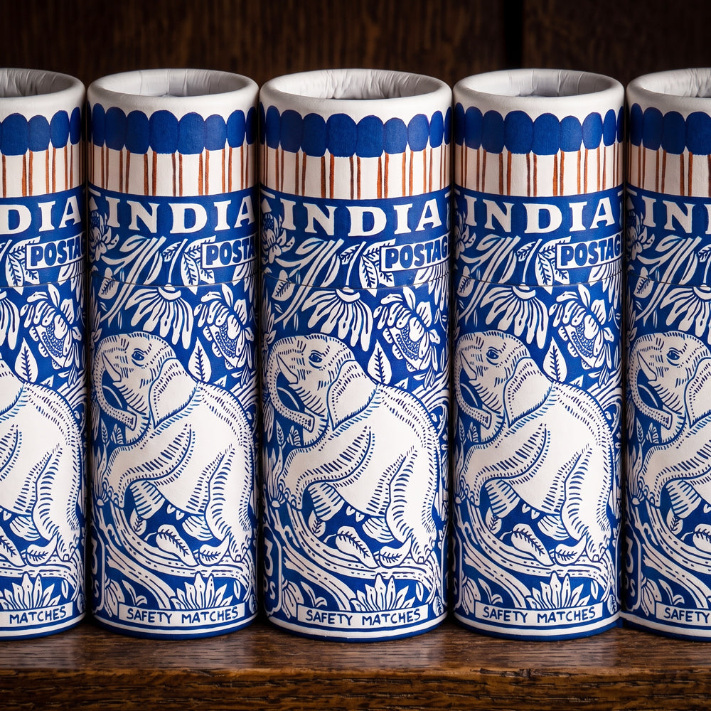Archivist Gallery Elephant Stamp Small Cylinder Matches