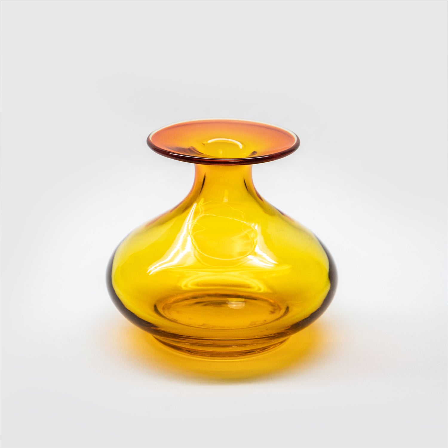 Set of Mid Century Modern Vintage Hungarian Glass Vases