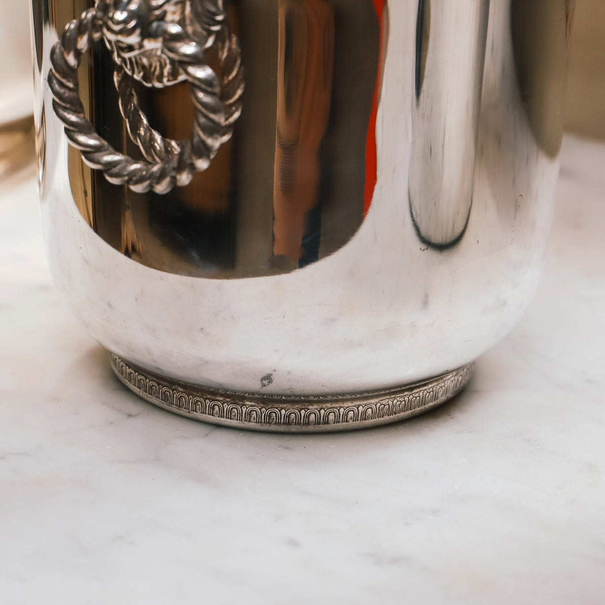 Vintage Silver Plated Lion Head Champagne Bucket