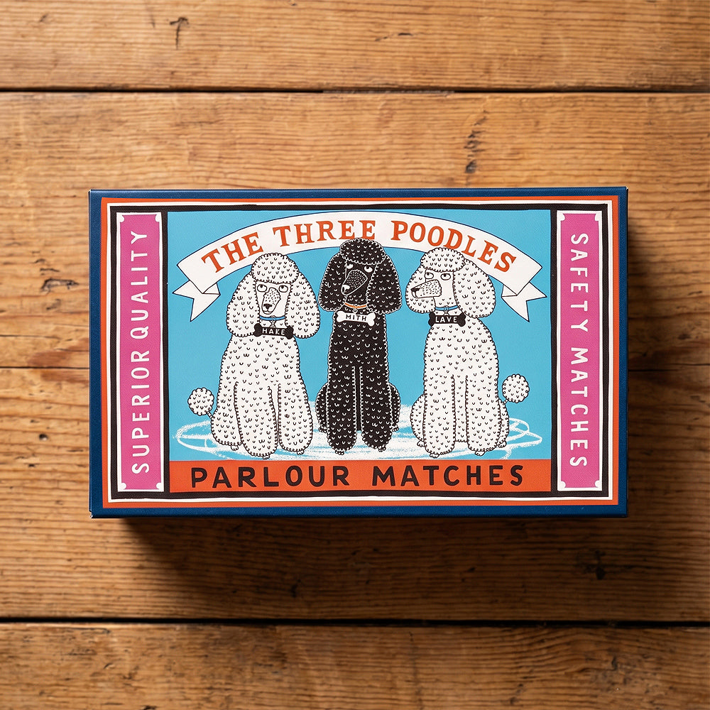 Archivist Gallery Giant Three Poodle Luxury Matchbox