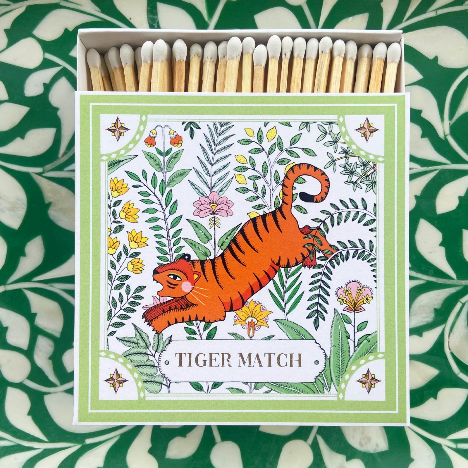 Archivist Gallery Green Tiger Matchbox