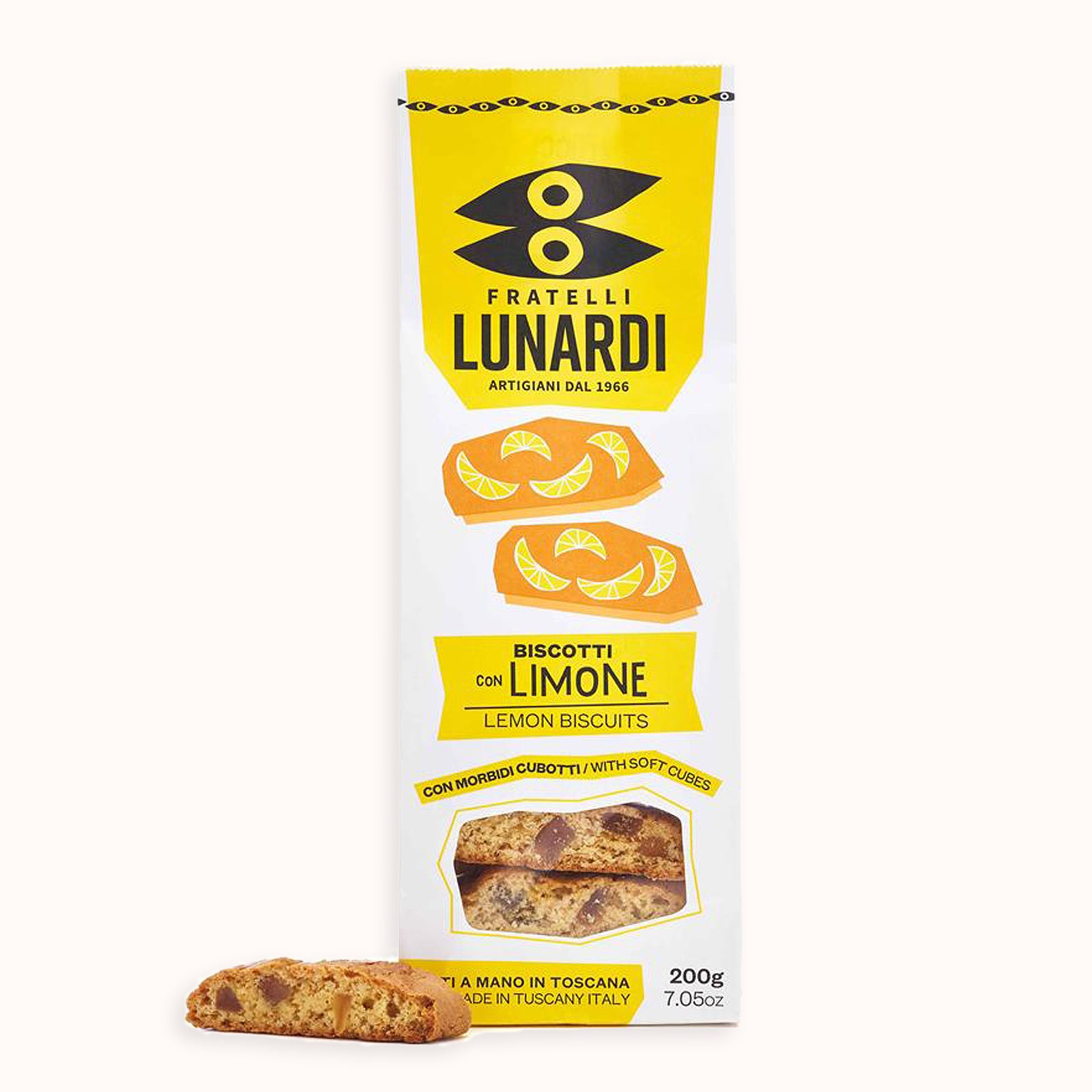 Lemon Biscotti Biscuits by Fratelli Lunardi