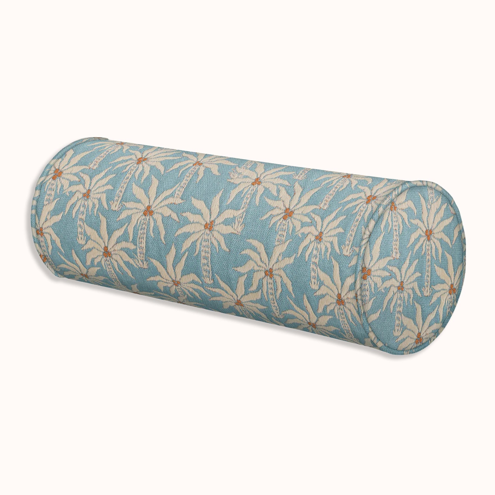 Small Bolster Pillow Palmtree | Ice Blue