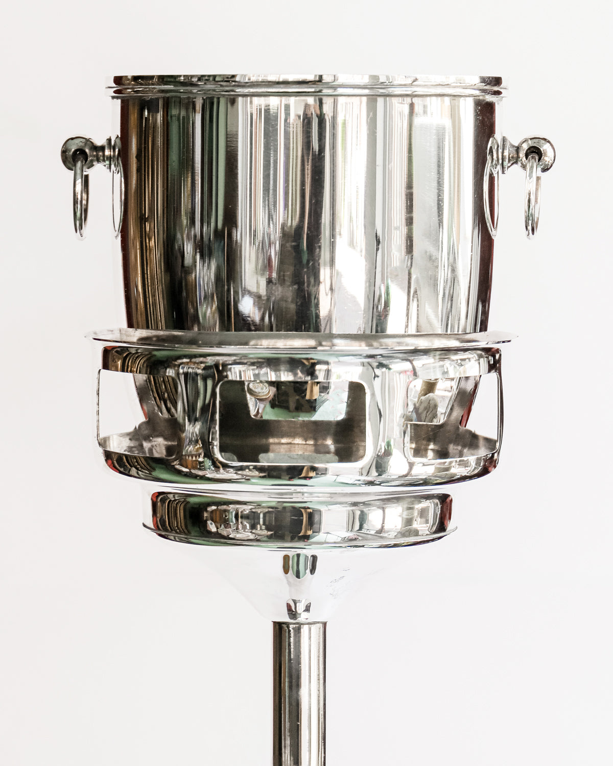 Vintage Silver Plated Champagne Bucket on Stand by Christofle