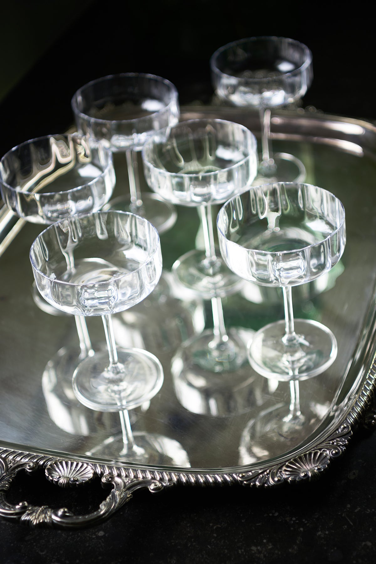 Italian Champagne Coupes, Set of 6