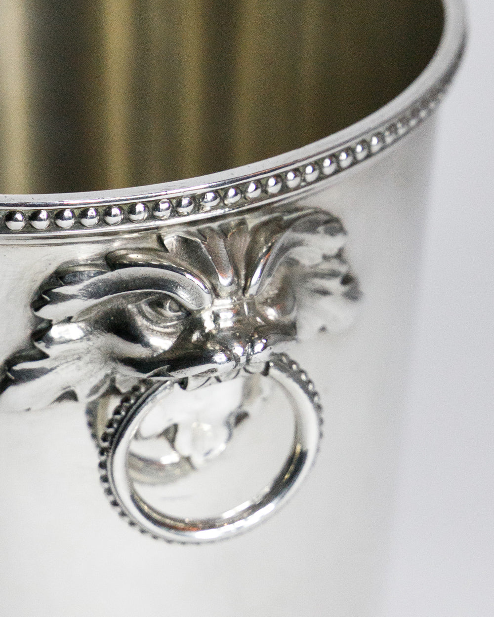 Vintage Silver Plated Foo Dog Cooler and Ice Bucket