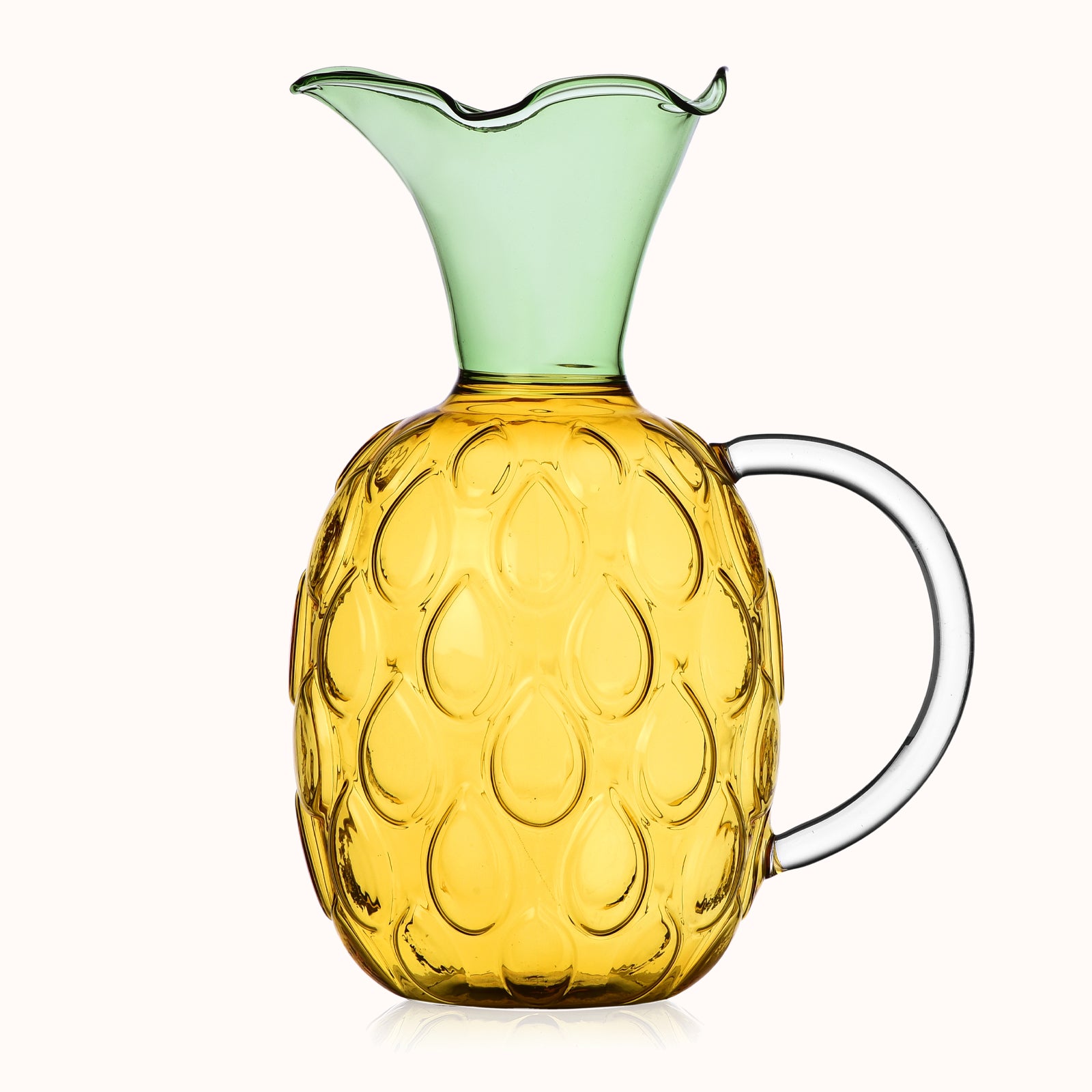 Pineapple Shaped Glass Pitcher or Jug