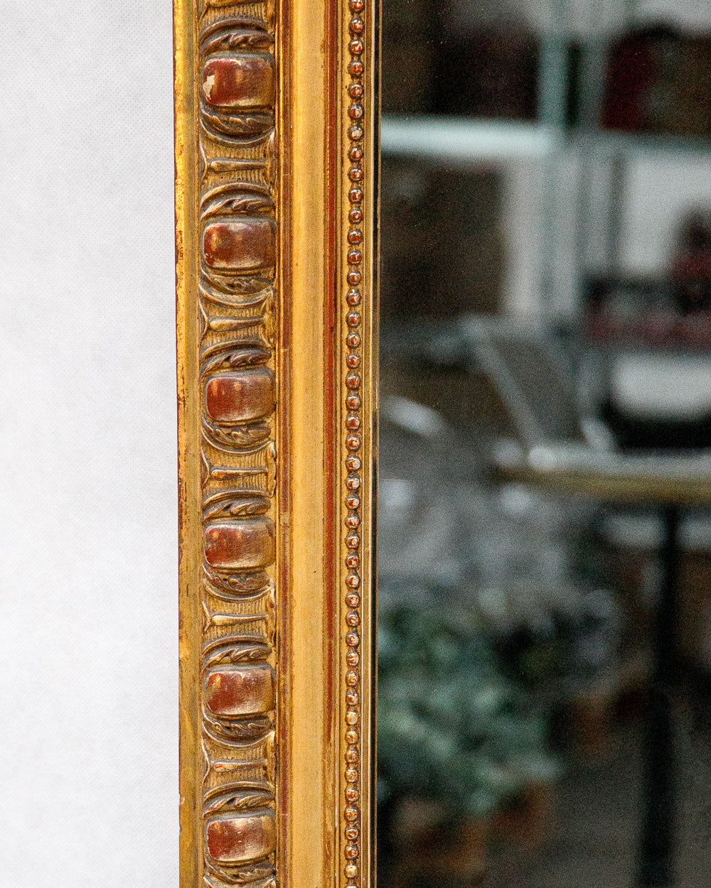 Large 19th C Louis Philippe Mirror with Ornate Shield Crest