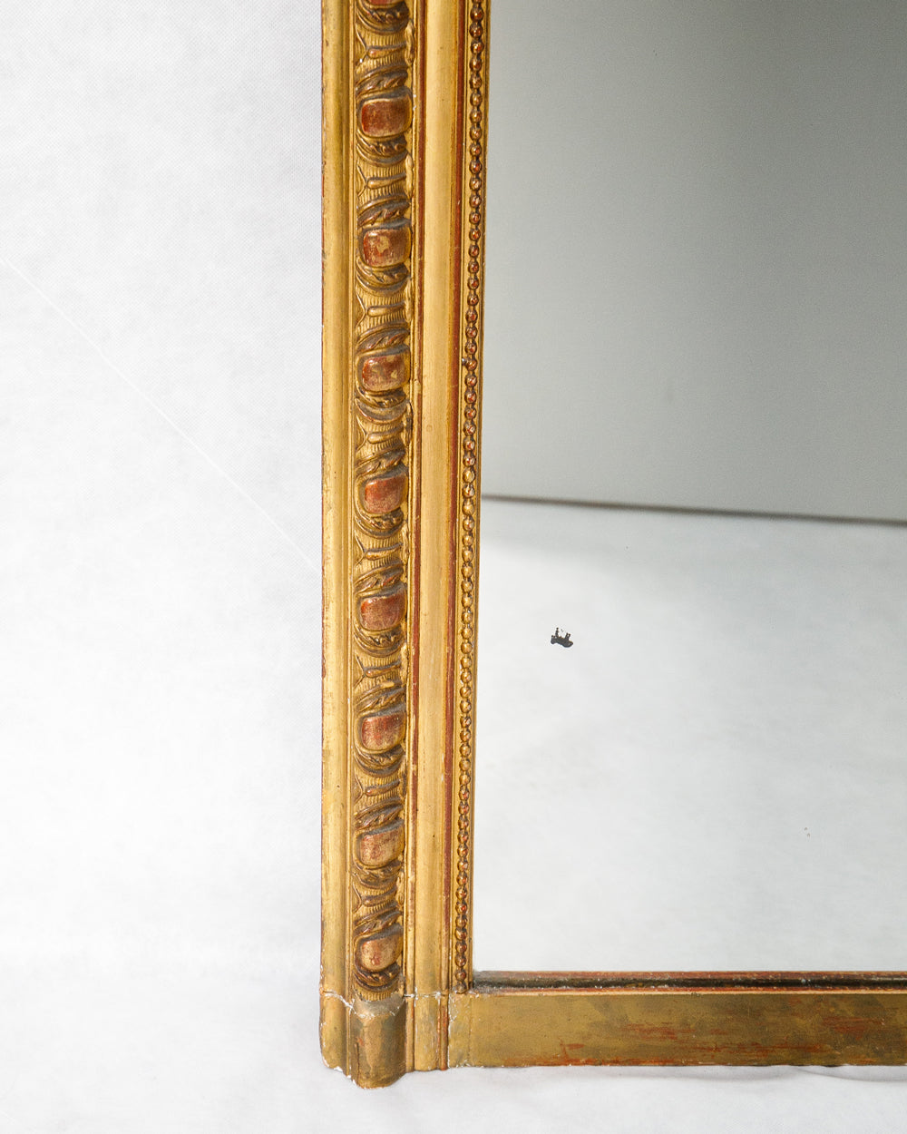 Large 19th C Louis Philippe Mirror with Ornate Shield Crest