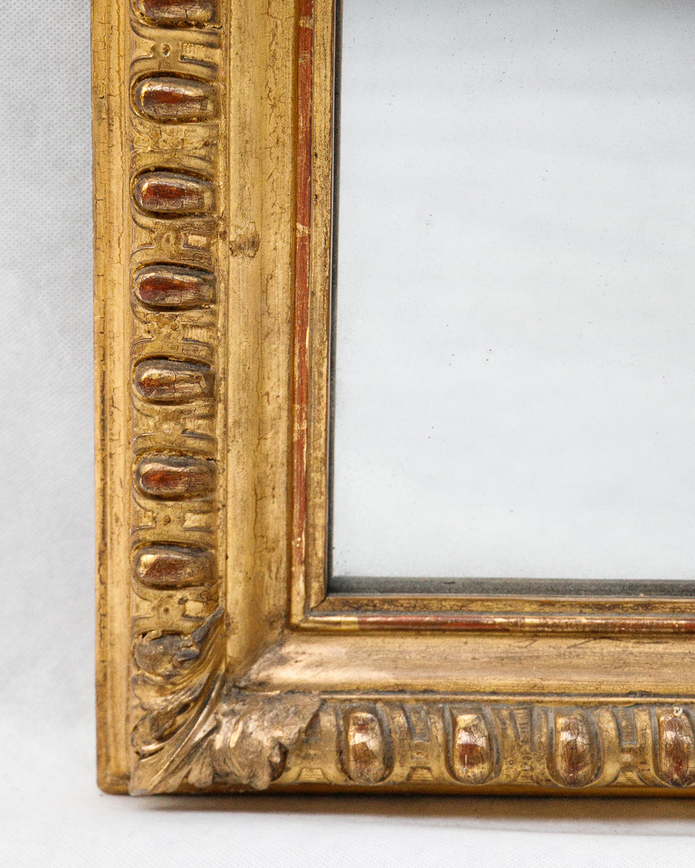 Rare 19th C Louis Philippe Mirror with Bird Cartouche