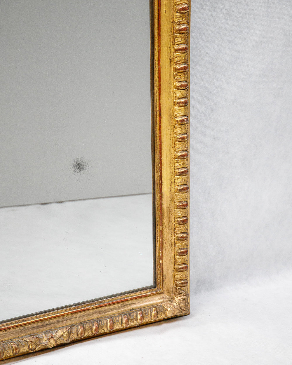 Rare 19th C Louis Philippe Mirror with Bird Cartouche