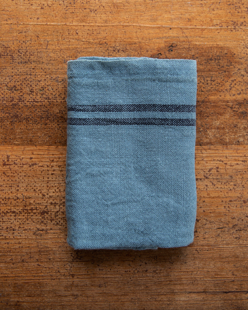 Linen Dish Towel Country Orage Blue