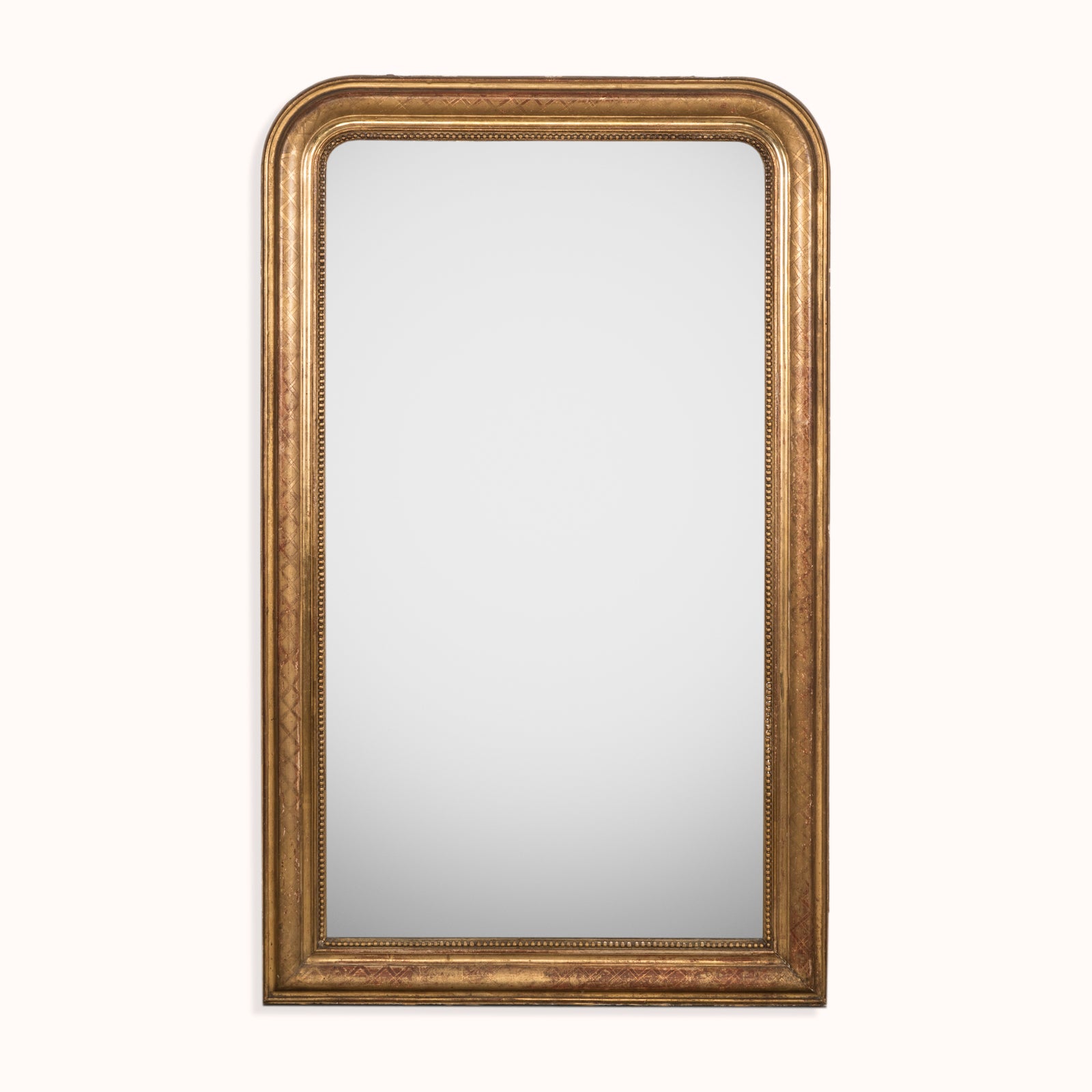19th C Louis Philippe XXX-Pattern Mirror