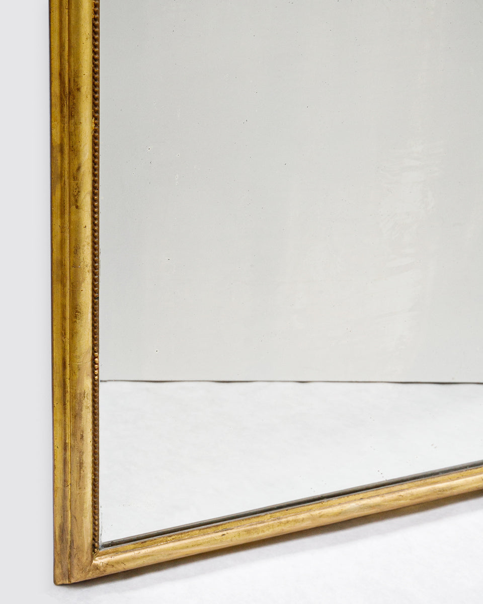 Monumental 19th Louis Philippe Mirror with Slim Frame