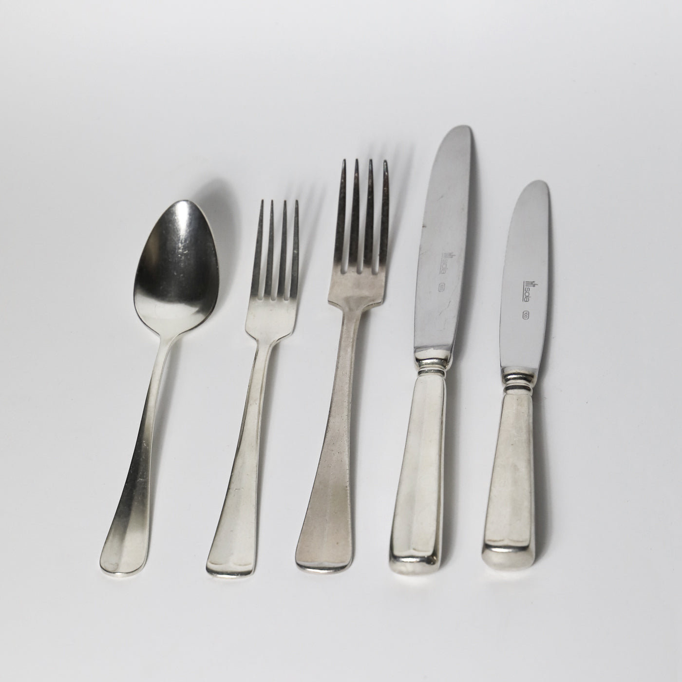 Vintage Silver Plated Flatware Set by Sola