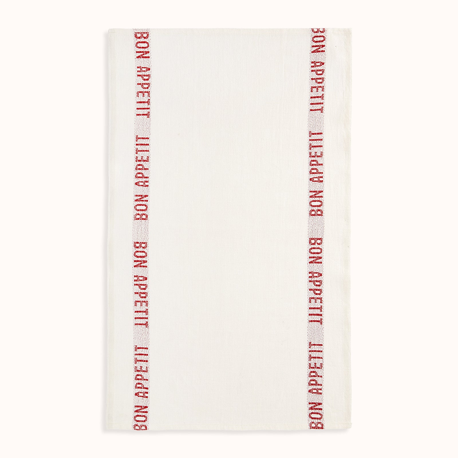 Bon Appetit Linen Dish Towel Red