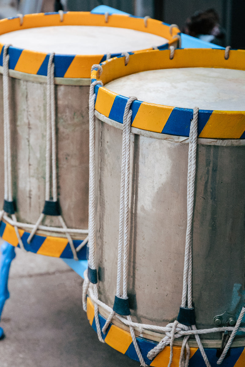 Vibrant Mid-Century Vintage Drum Set