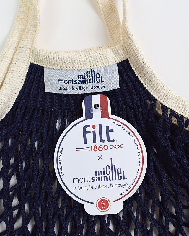 Filt 1860 X Mont St. Michel Large Shopping Net | Navy Blue