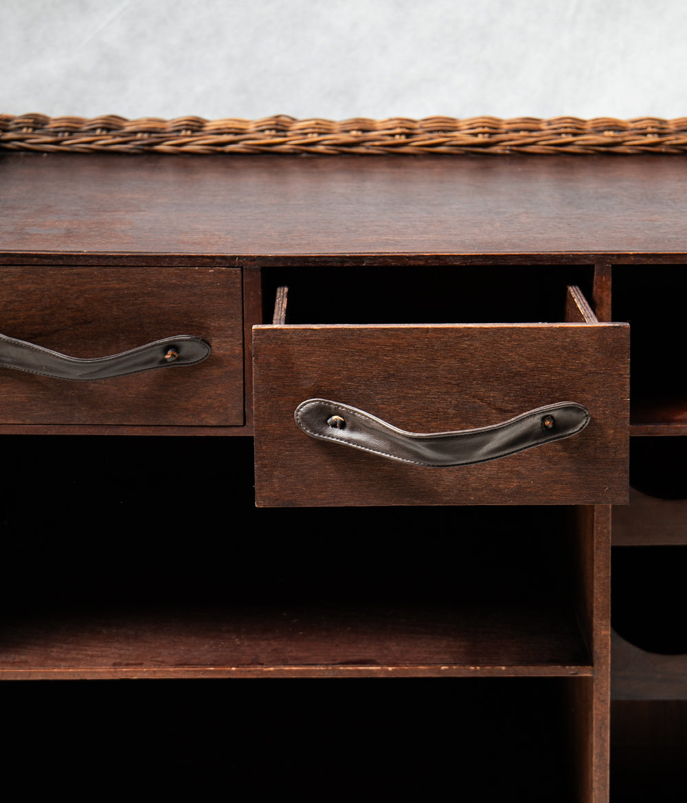 Comptoir des Voyageurs Vintage Wicker Bar