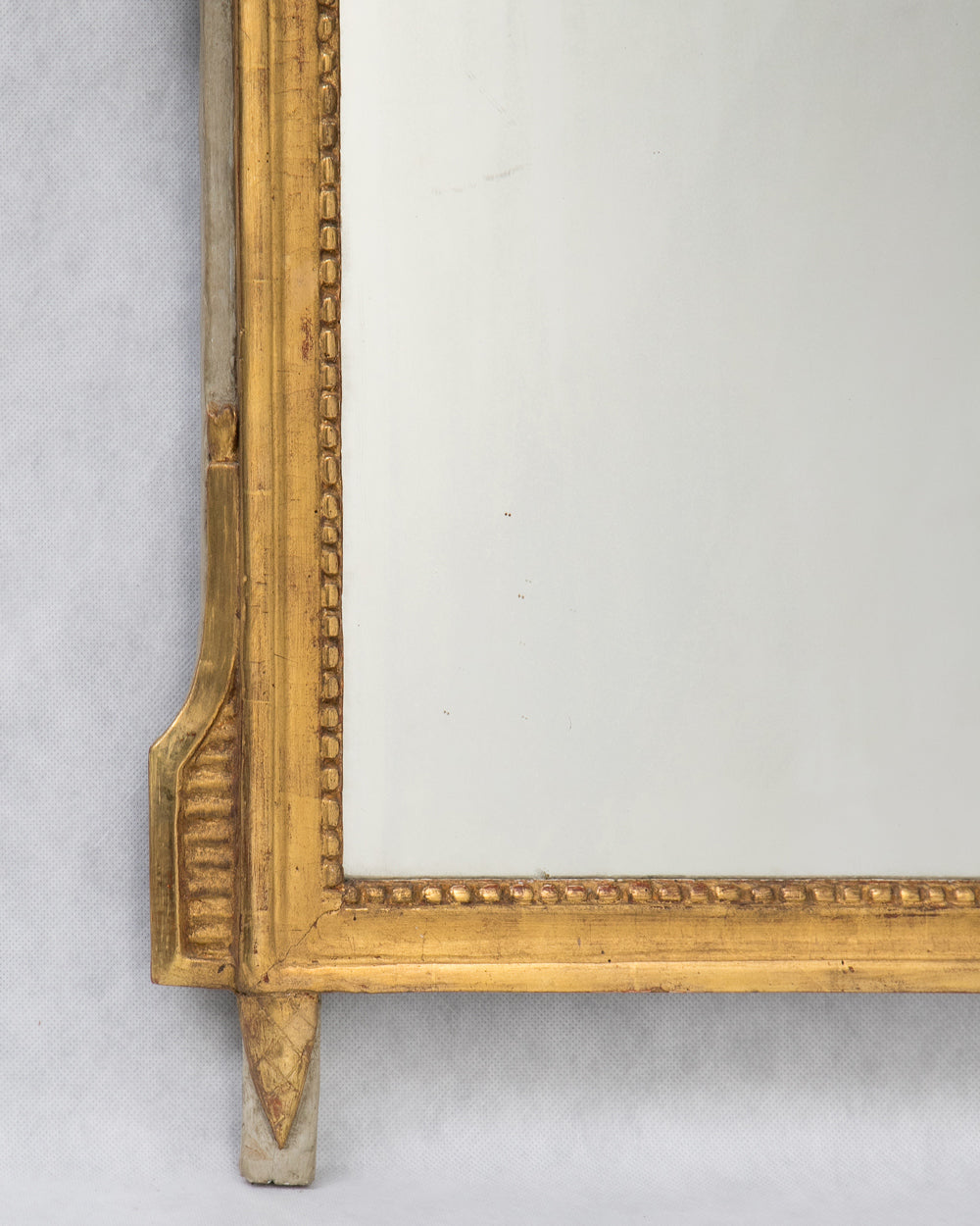 Rare Louis XVI Mirror with Revolutionary Bonnet Rouge Crest, c.1790