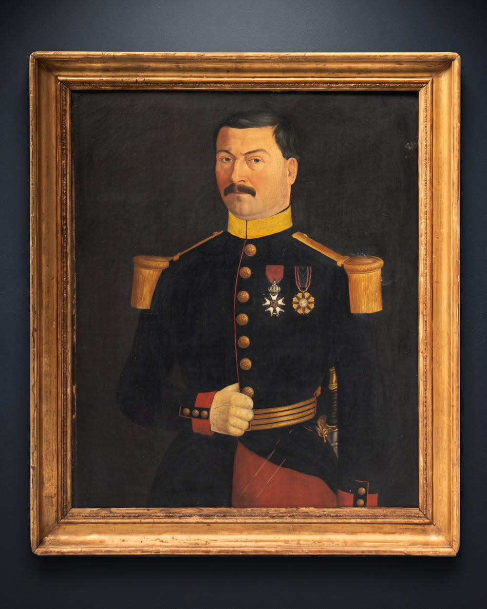 Portrait of a French Army Officer with a Great Moustache, circa 1855–1870
