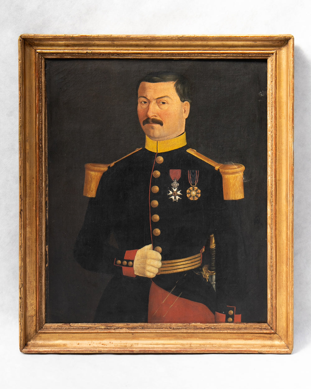 Portrait of a French Army Officer with a Great Moustache, circa 1855–1870
