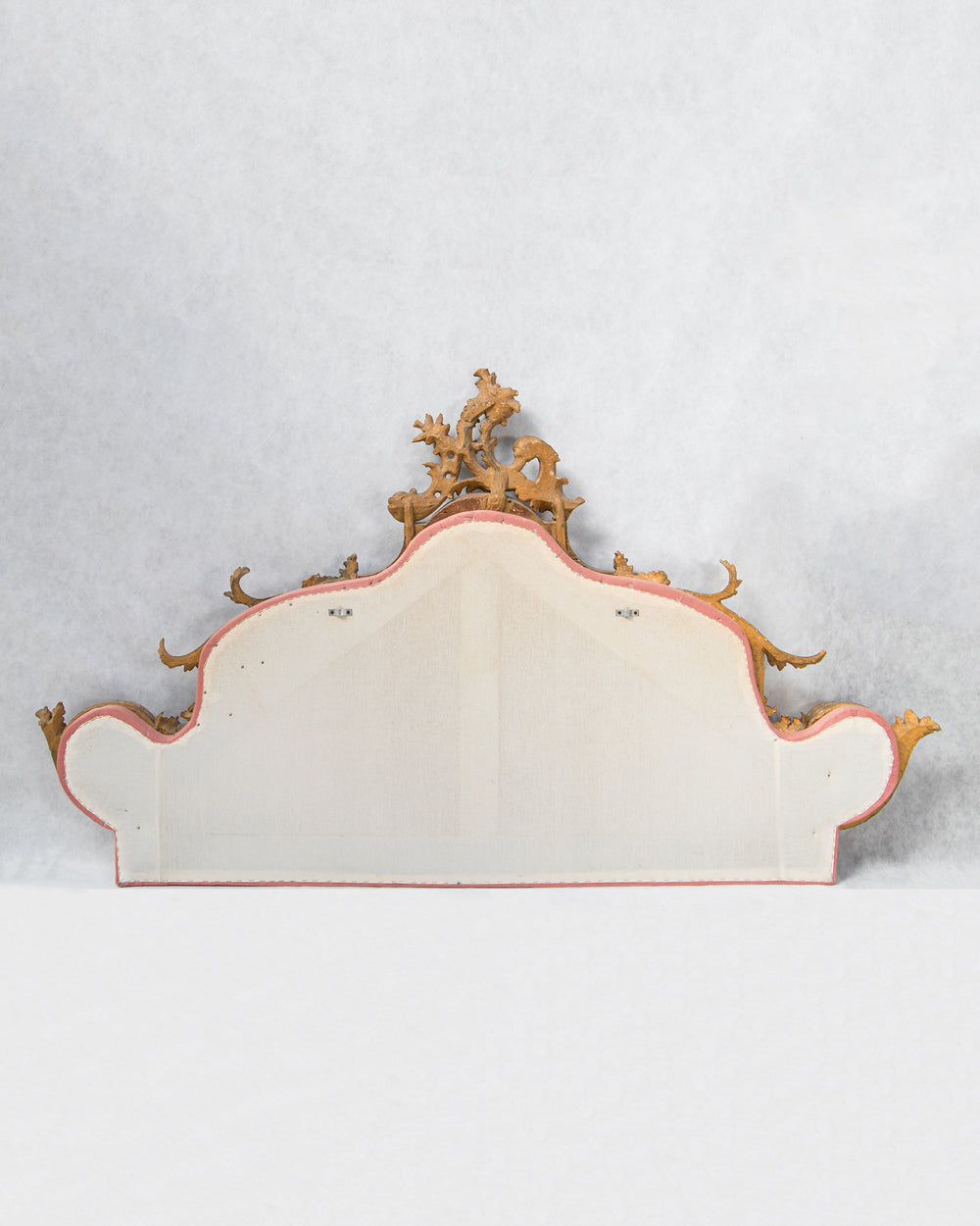 19th Century Italian Rococo Style Carved Giltwood Headboard