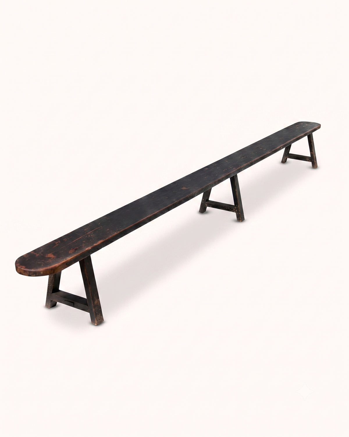 Antique French Provincial Wooden Bench, No. 1 | 335 cm
