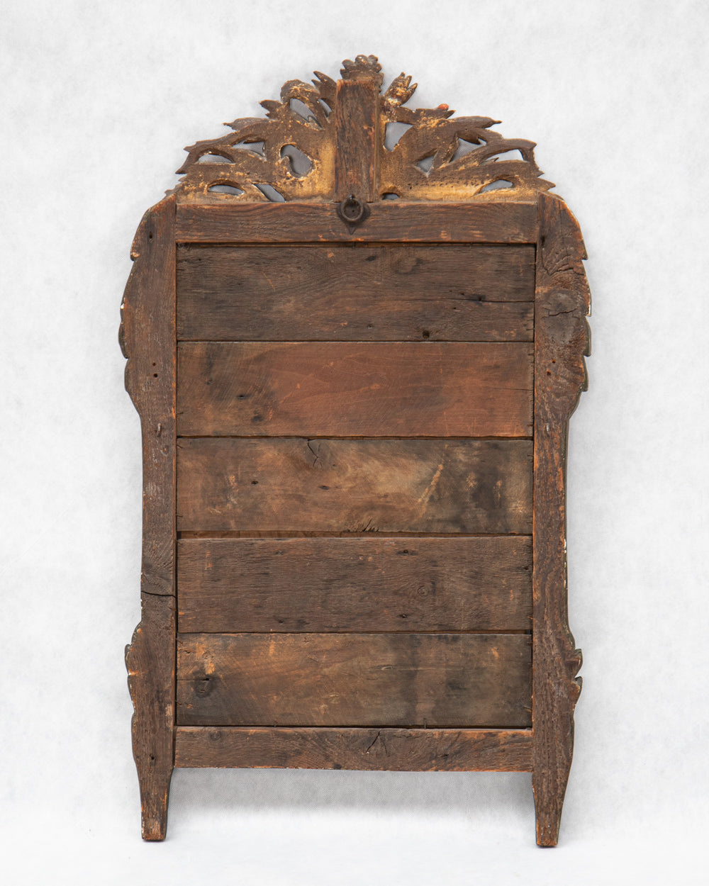 18th C French Louis XVI Mercury Mirror with River God Crest