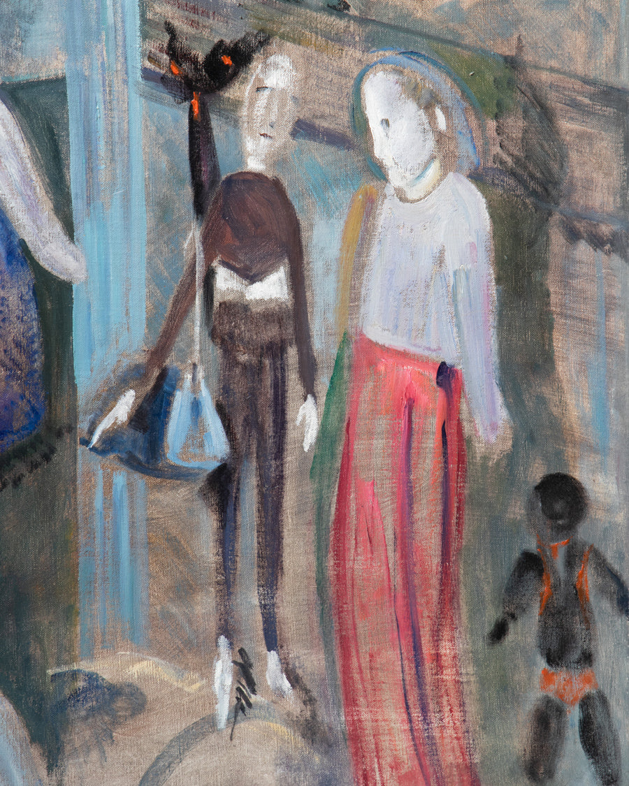 Waterloo Puppets — Oil on Canvas, by Margaretha Verheus, 1969