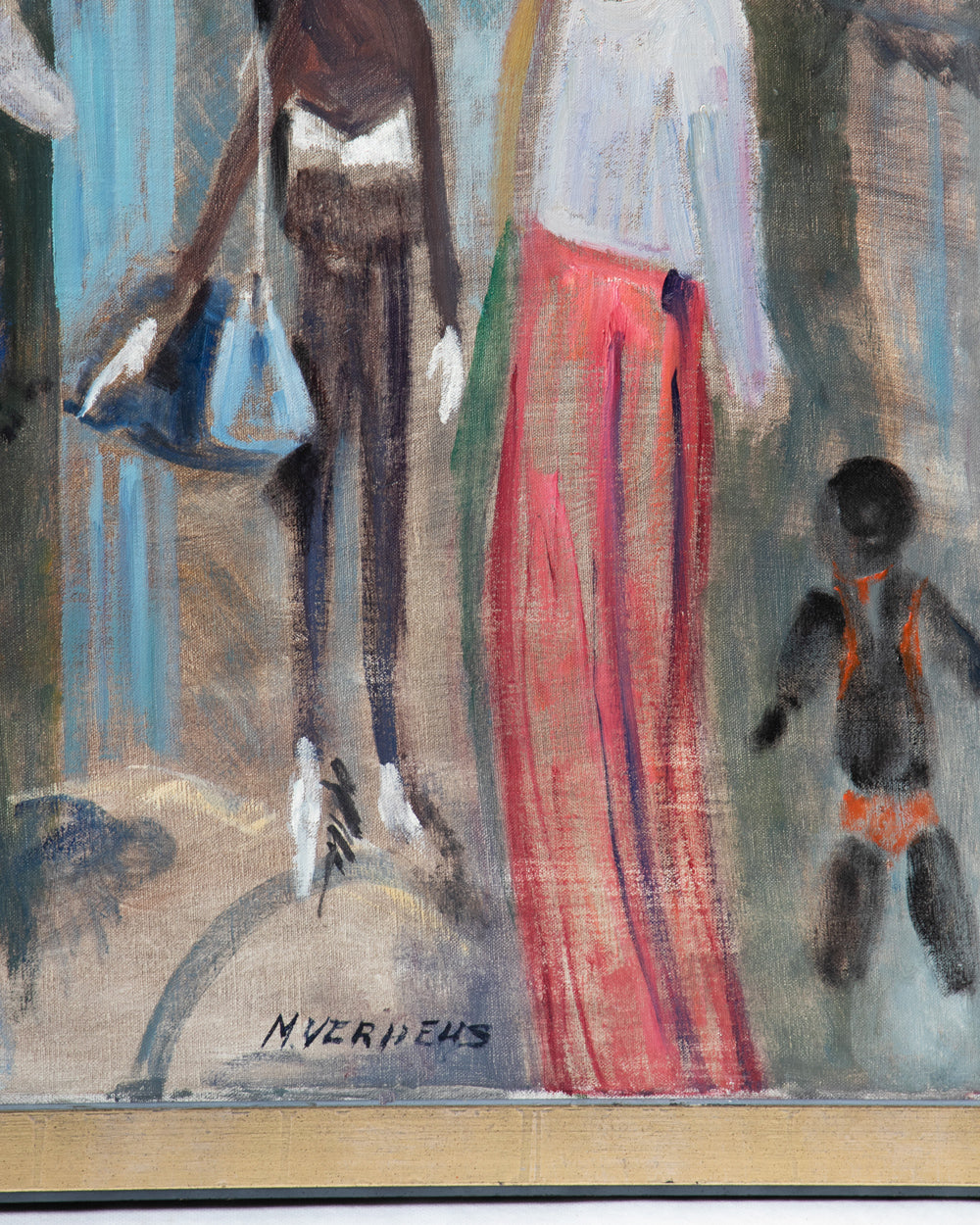 Waterloo Puppets — Oil on Canvas, by Margaretha Verheus, 1969